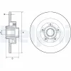 Bremsscheibe Hinterachse DELPHI BG9134RS Bild Bremsscheibe Hinterachse DELPHI BG9134RS