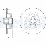 Bremsscheibe DELPHI BG9136RSC