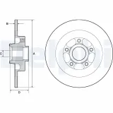 Bremsscheibe Hinterachse DELPHI BG9138RS