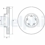 Bremsscheibe DELPHI BG9142C
