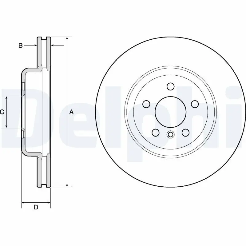 Bremsscheibe DELPHI BG9154C