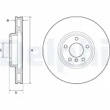 Bremsscheibe DELPHI BG9155C