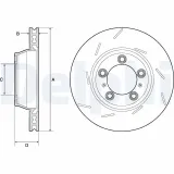 Bremsscheibe DELPHI BG9164C