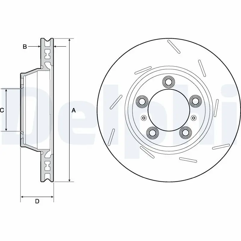 Bremsscheibe DELPHI BG9165C