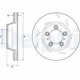 Bremsscheibe DELPHI BG9165C