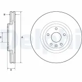 Bremsscheibe DELPHI BG9166C