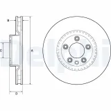 Bremsscheibe Vorderachse DELPHI BG9168C