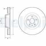 Bremsscheibe DELPHI BG9172C