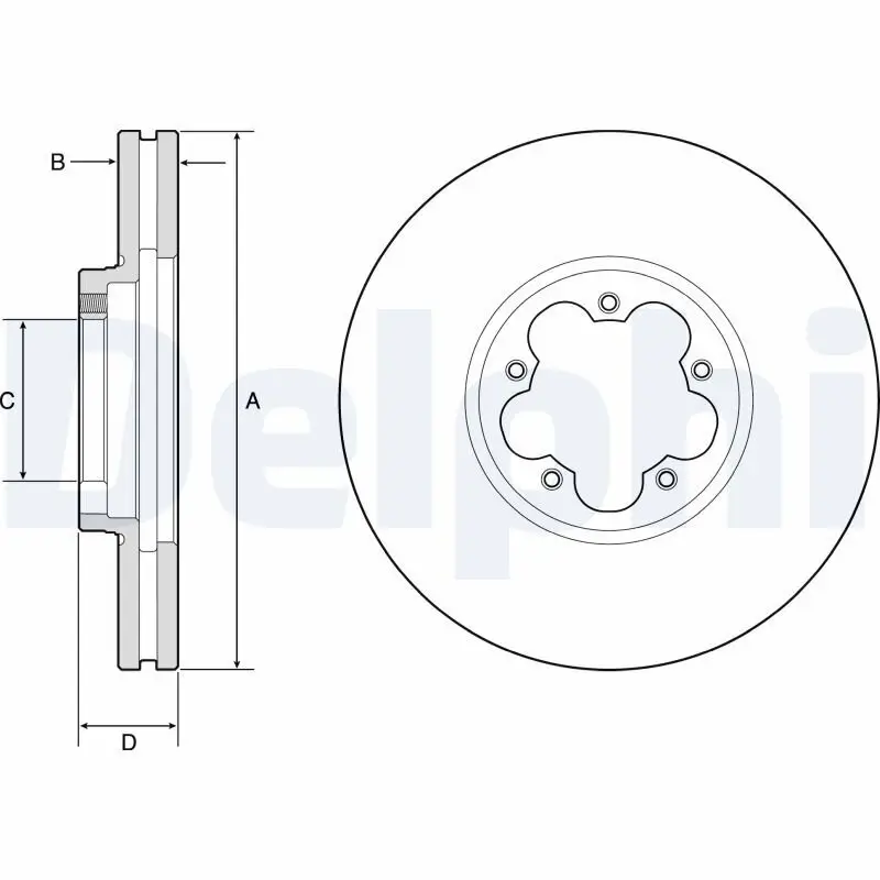 Bremsscheibe DELPHI BG9176C