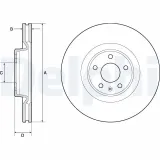 Bremsscheibe DELPHI BG9181C