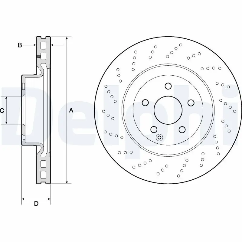 Bremsscheibe DELPHI BG9188C