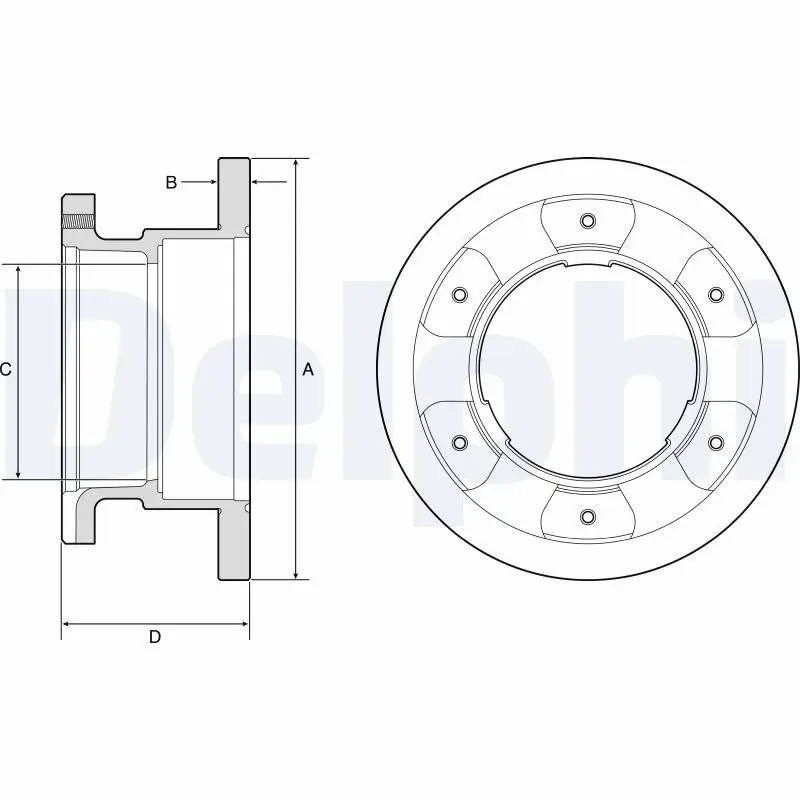 Bremsscheibe Hinterachse DELPHI BG9201