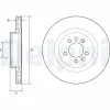 Bremsscheibe Vorderachse DELPHI BG9204C Bild Bremsscheibe Vorderachse DELPHI BG9204C