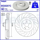 Bremsscheibe Vorderachse DELPHI BG9207C