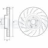 Bremsscheibe DELPHI BG9215C