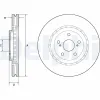 Bremsscheibe Vorderachse DELPHI BG9219C Bild Bremsscheibe Vorderachse DELPHI BG9219C