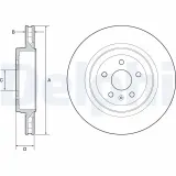 Bremsscheibe DELPHI BG9221C