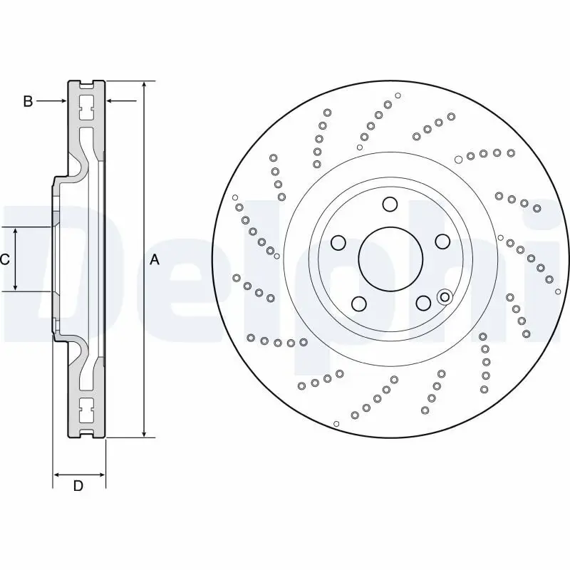 Bremsscheibe DELPHI BG9222C