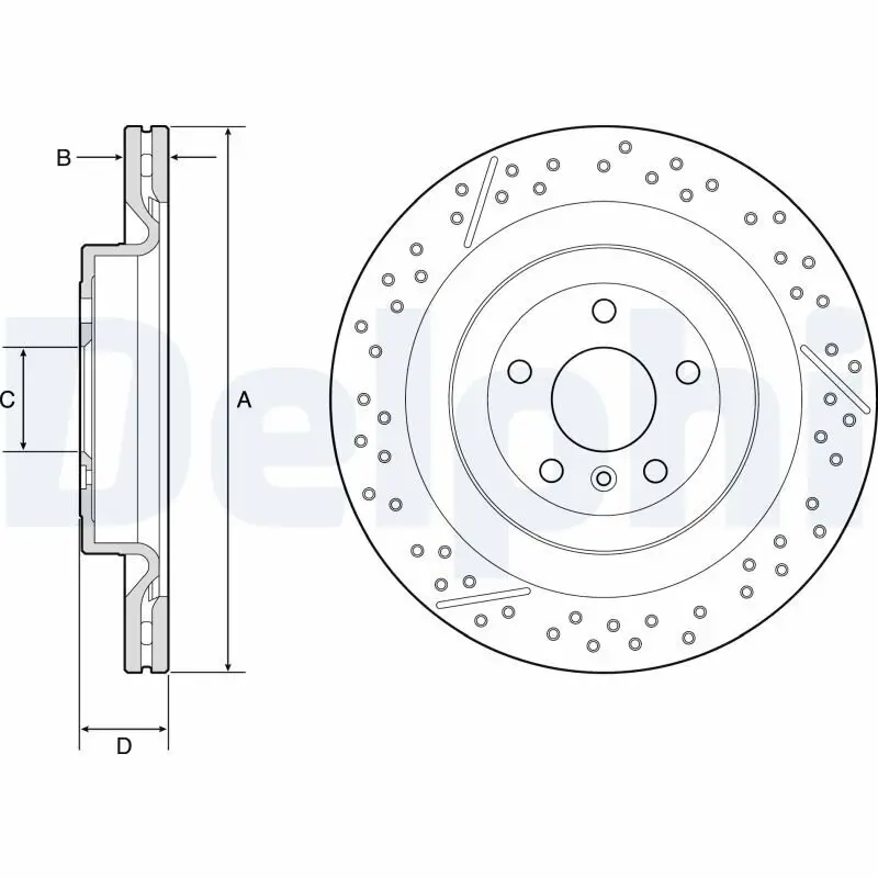 Bremsscheibe DELPHI BG9223C Bild Bremsscheibe DELPHI BG9223C