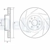 Bremsscheibe Vorderachse DELPHI BG9224C