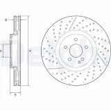 Bremsscheibe Vorderachse DELPHI BG9229C