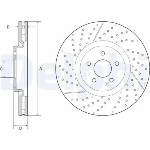 Bremsscheibe Vorderachse DELPHI BG9229C Bild Bremsscheibe Vorderachse DELPHI BG9229C
