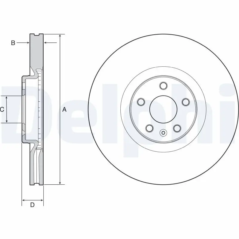 Bremsscheibe DELPHI BG9231C