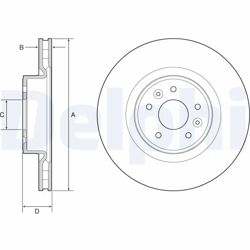 Bremsscheibe DELPHI BG9232C