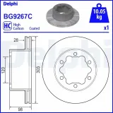 Bremsscheibe DELPHI BG9267C
