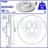 Bremsscheibe DELPHI BG9349C