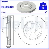 Bremsscheibe DELPHI BG9358C