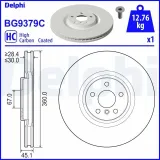 Bremsscheibe DELPHI BG9379C