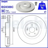 Bremsscheibe DELPHI BG9388C