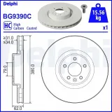 Bremsscheibe DELPHI BG9390C