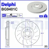 Bremsscheibe Vorderachse DELPHI BG9401C