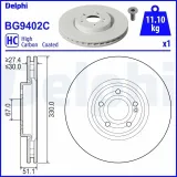 Bremsscheibe DELPHI BG9402C