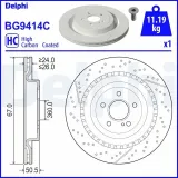 Bremsscheibe DELPHI BG9414C