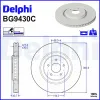 Bremsscheibe Vorderachse DELPHI BG9430C