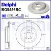 Bremsscheibe DELPHI BG9456BC Bild Bremsscheibe DELPHI BG9456BC