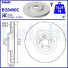 Bremsscheibe Vorderachse DELPHI BG9496C Bild Bremsscheibe Vorderachse DELPHI BG9496C