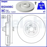 Bremsscheibe DELPHI BG9496C