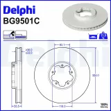 Bremsscheibe DELPHI BG9501C