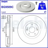 Bremsscheibe DELPHI BG9509C