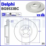 Bremsscheibe DELPHI BG9533BC
