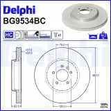 Bremsscheibe DELPHI BG9534BC