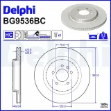 Bremsscheibe DELPHI BG9536BC