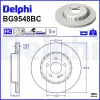 Bremsscheibe DELPHI BG9548BC Bild Bremsscheibe DELPHI BG9548BC