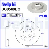 Bremsscheibe Hinterachse DELPHI BG9560BC