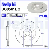 Bremsscheibe Hinterachse DELPHI BG9561BC