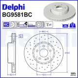 Bremsscheibe DELPHI BG9581BC